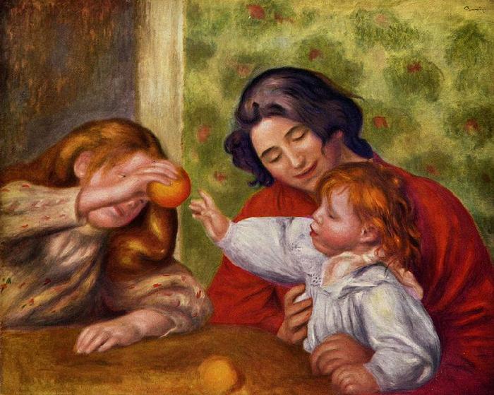 Pierre-Auguste Renoir Gabrielle, Jean und ein Madchen oil painting picture